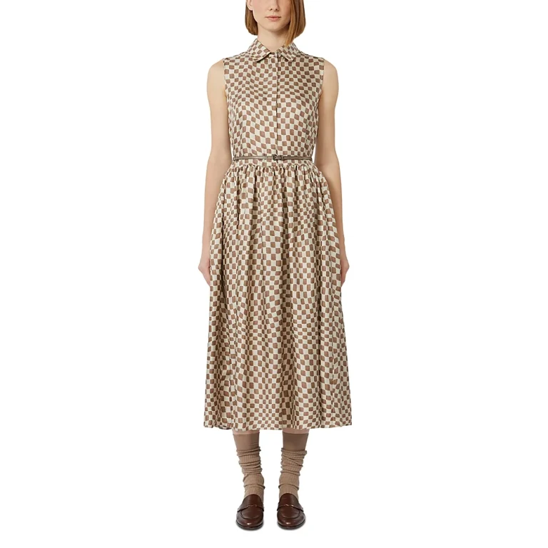 Max Mara Sesia Antique Rose Silk Dress