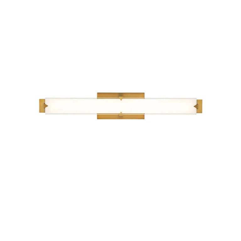Aged Brass LED Wall Sconce from the Carlisle Collection