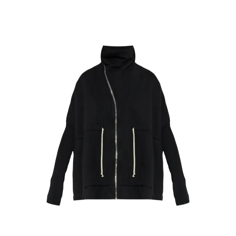 Rick Owens Drkshdw Zip-up Funnel-neck Sweater