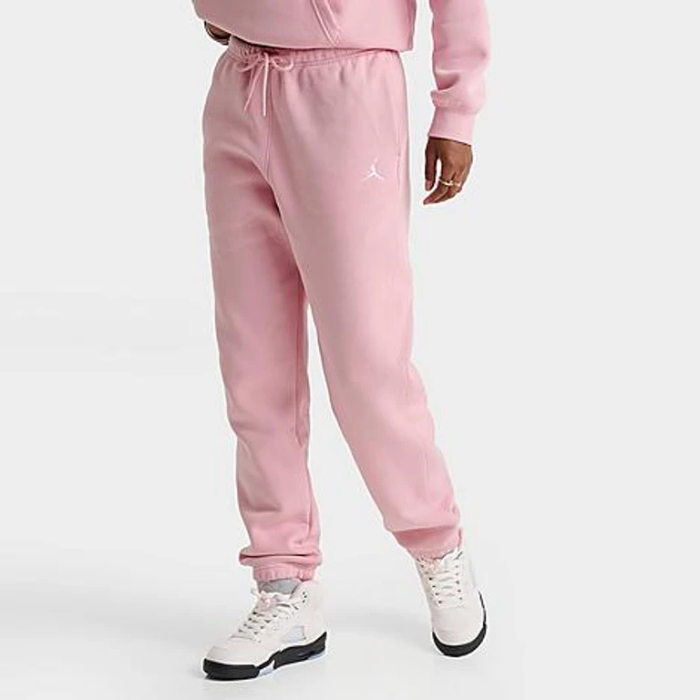 Jordan Women's Brooklyn Fleece Pants in Pink Glaze/White Size: XS
