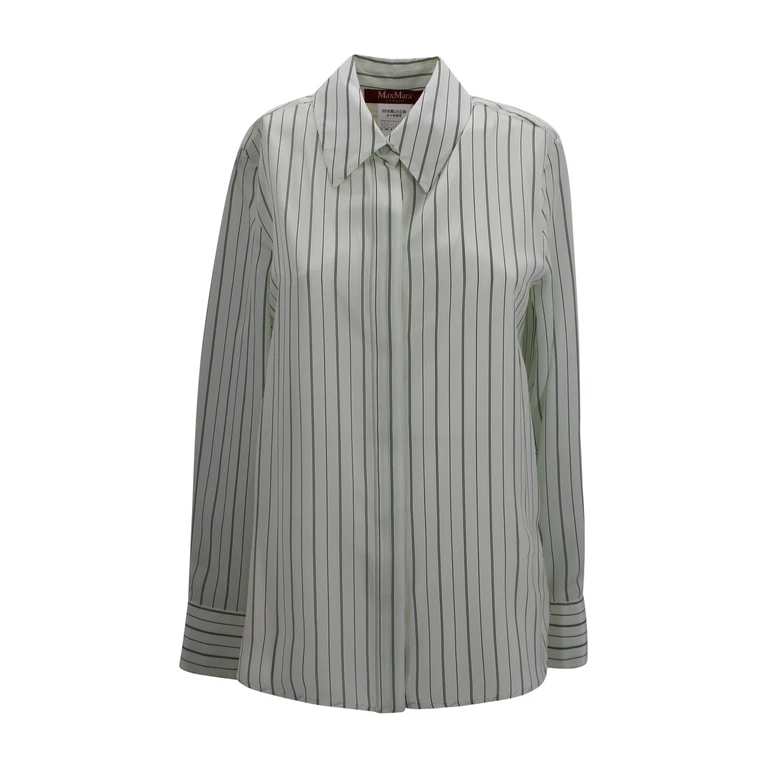 Max Mara Studio Shirts Green Silk - Women