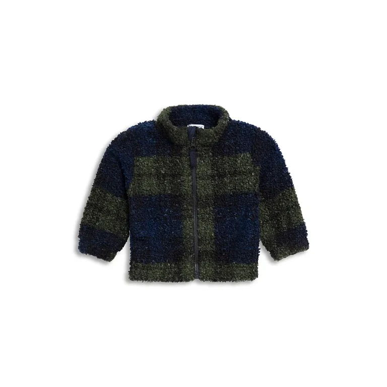 Splendid Boys' Plaid Teddy Fleece Coat - Baby