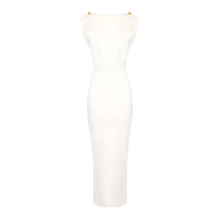 Elisabetta Franchi Robe De Soirée - Blanc