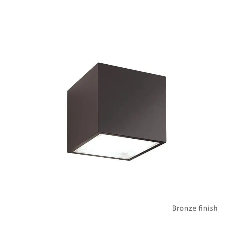 Modern Forms Bloc 1-Light Outdoor Wall Light in Bronze - WS-W9201-BZ