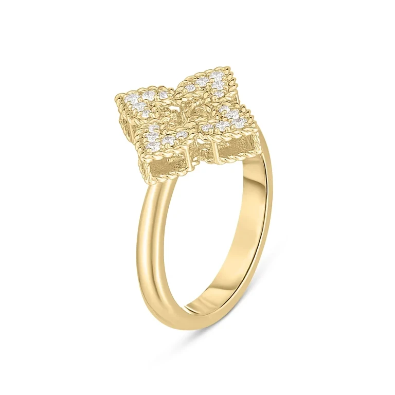 Roberto Coin 18K Yellow Gold Petite Venetian Princess Diamond Ring, 0.15 ct. tw.