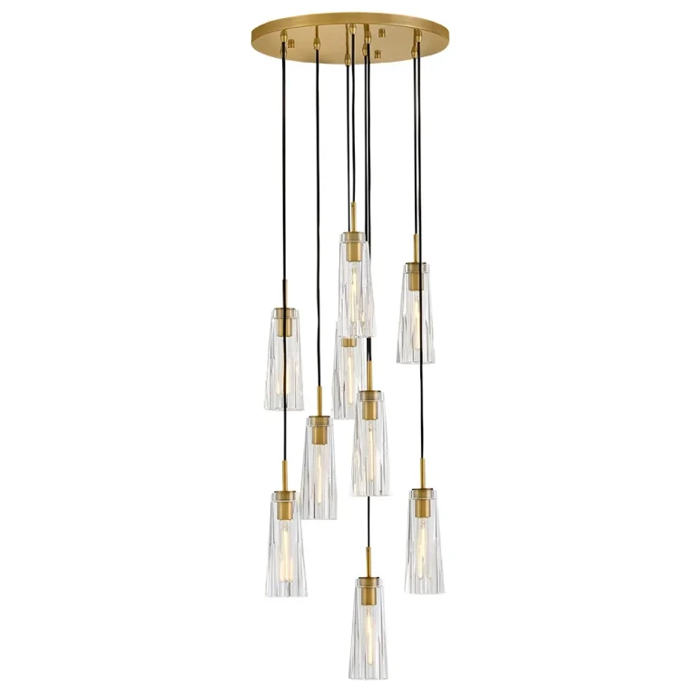 Heritage Brass LED Pendant from the Cosette Collection