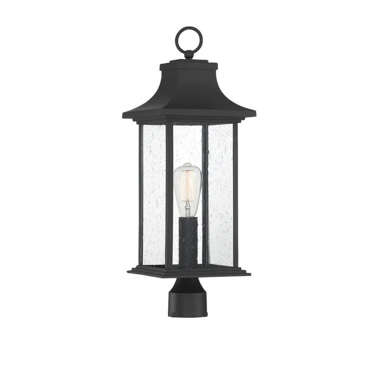 Savoy House Hancock Post Lantern in Matte Black - 5-454-BK