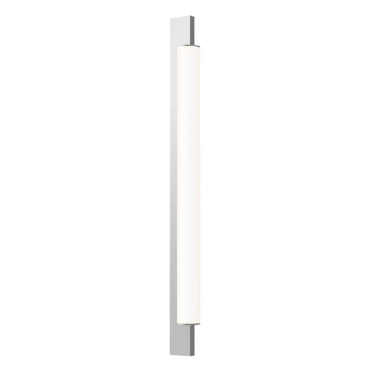Bright Satin Aluminum LED Bath Bar from the Keel Collection