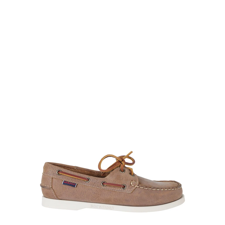 Sebago Docksides Portland Crazy Brown Pelle Calzature - Women