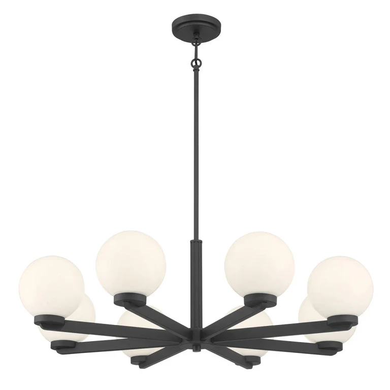 Matte Black Chandelier from the Ardeva Collection