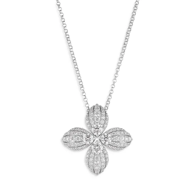 Roberto Coin 18K White Gold Love in Verona Diamond Necklace, 16 - Exclusive