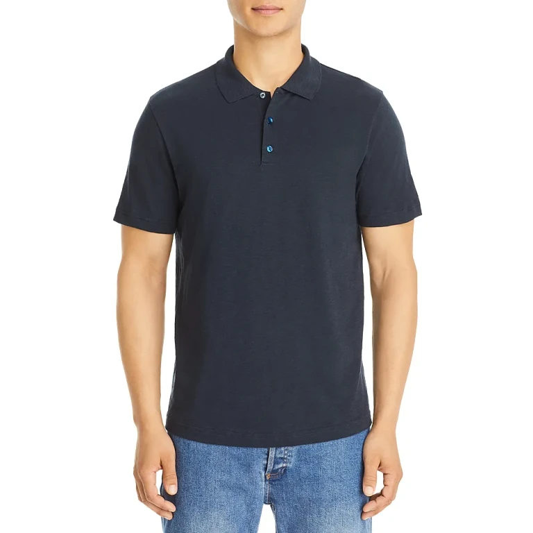 Theory Bron Polo in Cosmos Slub Cotton