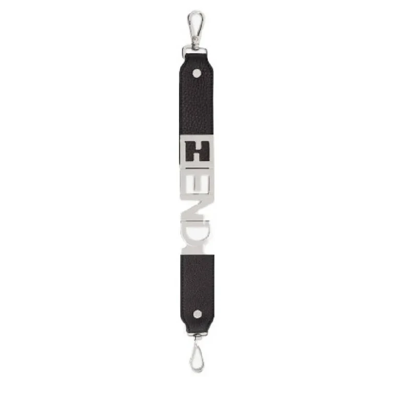 Fendi Leather Logo Bag Strap
