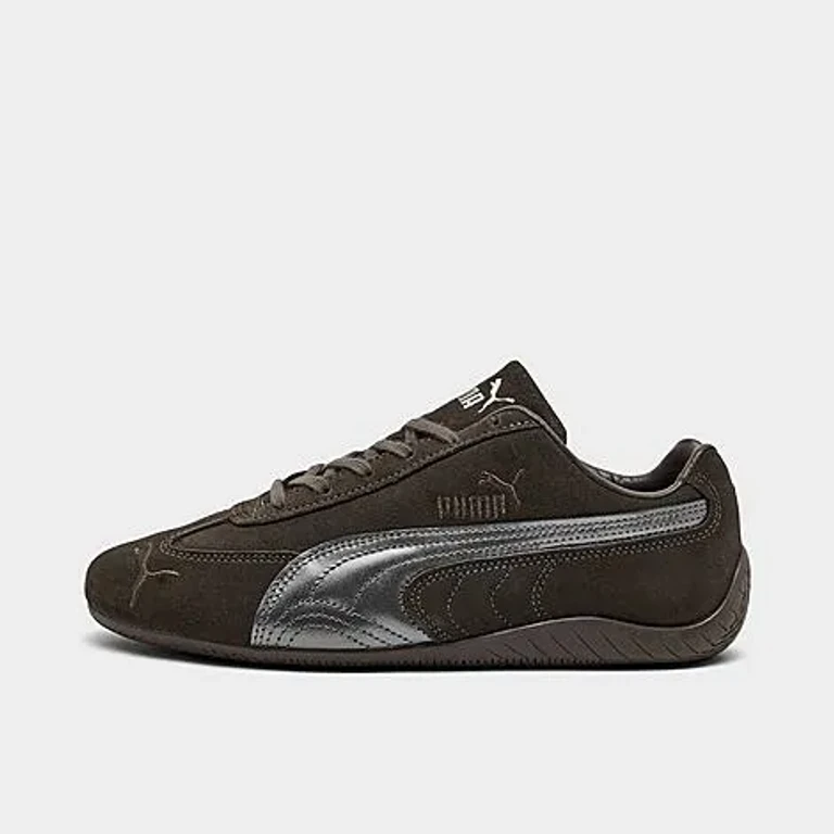 Women's Puma Speedcat Lux Casual Shoes in Chocolate/Gum Size: 5.5