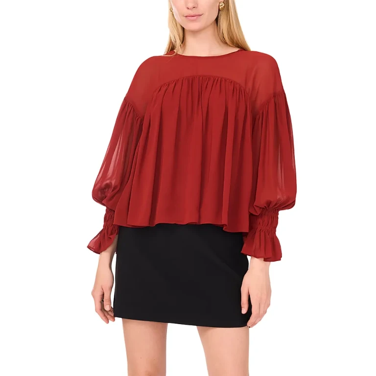 1.state Shirred Yoke Blouse