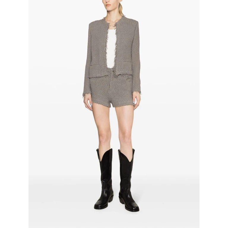 Iro Shorts Grey Exterior: Cotton - Women