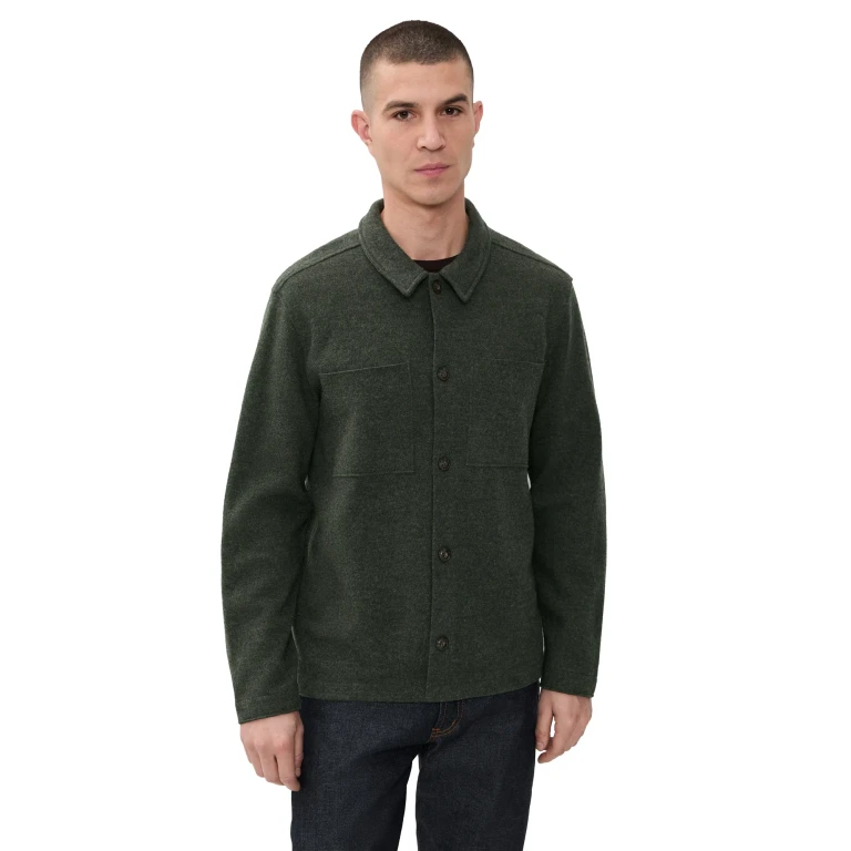 Marine Layer Boiled Wool Overshirt Olive L