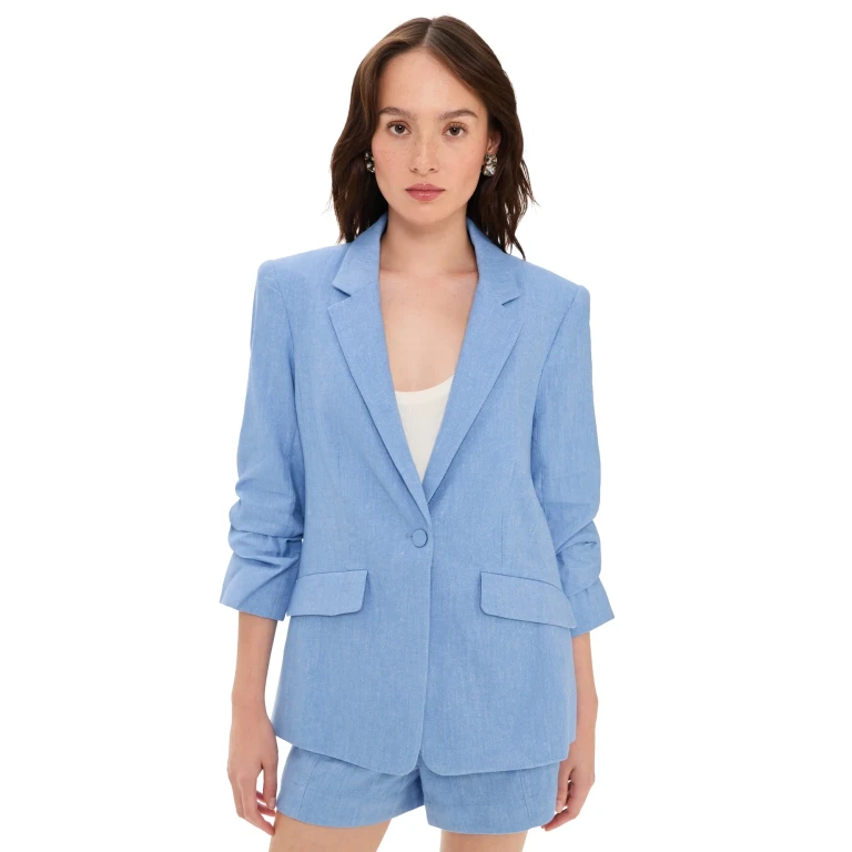 Linen Suiting Kylie Blazer Ultramarine 14