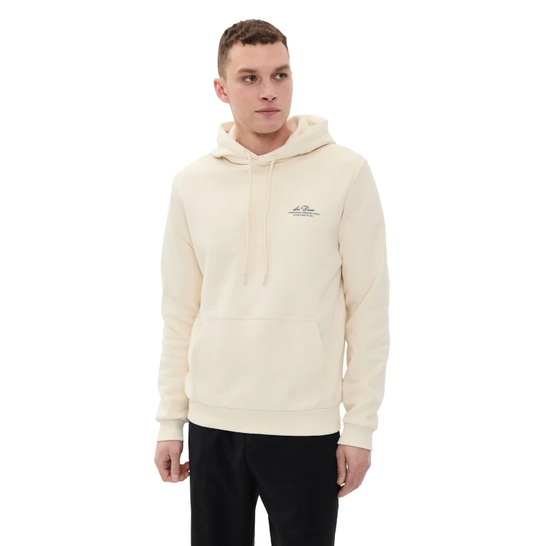 Les Deux Ben Globe Hoodie Ivory L