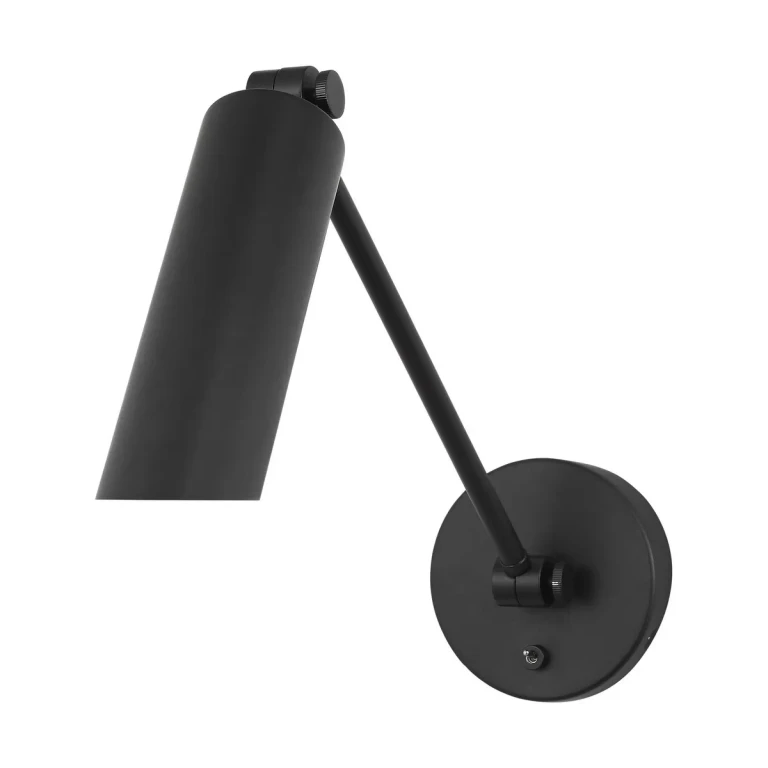 Midnight Black Wall Sconce from the Frasar Collection