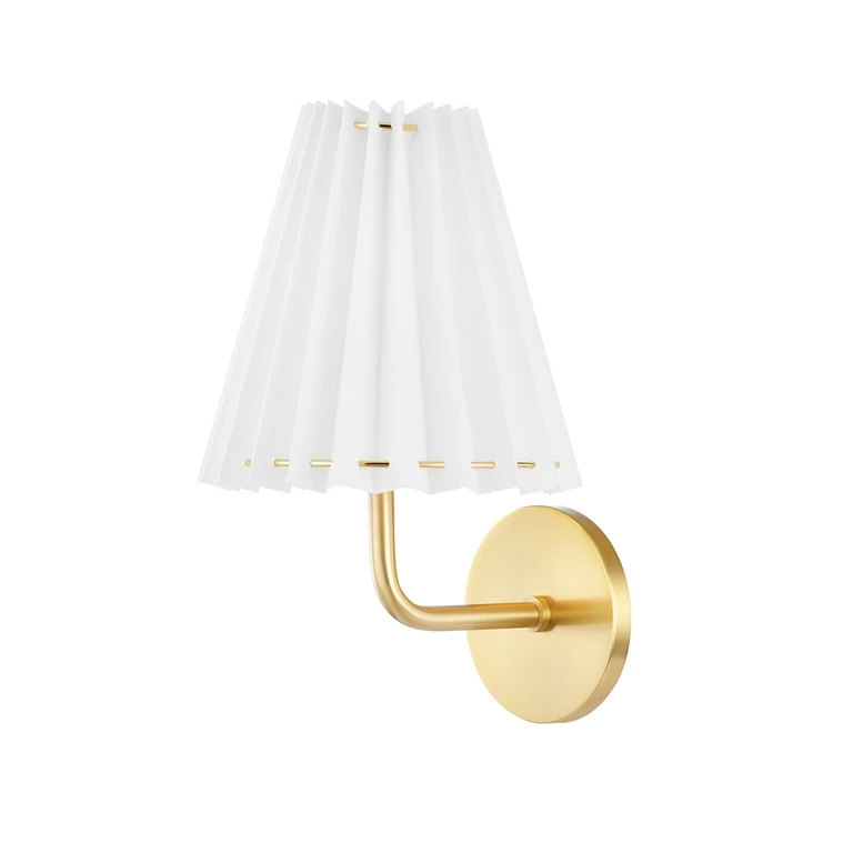 Aged Brass LED Wall Sconce from the Demi Collection