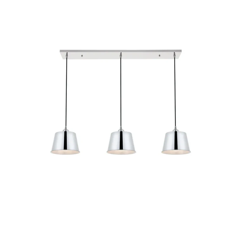 Chrome Three Light Pendant from the Nota Collection