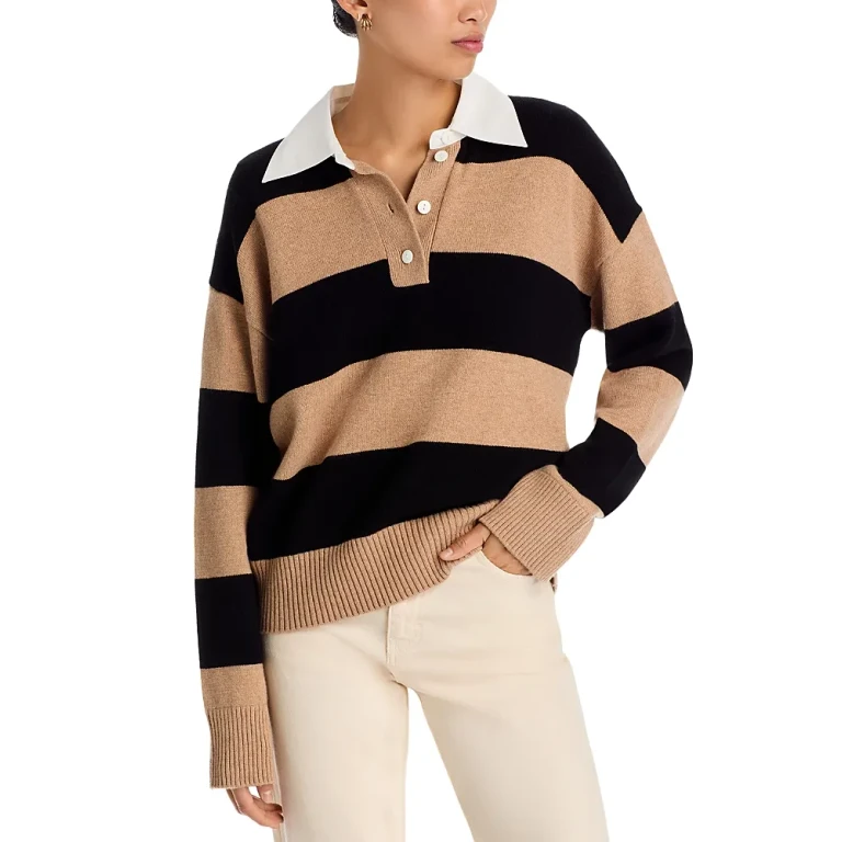 Rails Paxton Stripe Polo Sweater