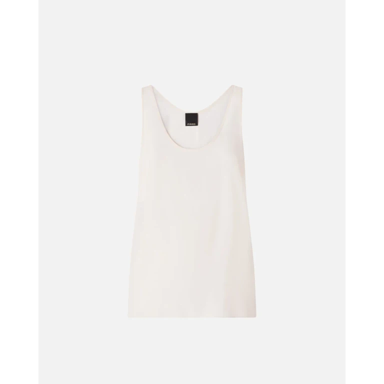 Pinko - Débardeur en soie sand wash