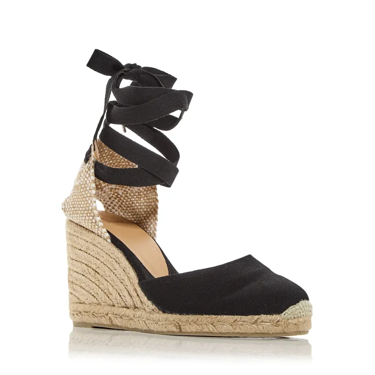 Castaner Women's Carina Ankle Tie Espadrille Wedge Sandals