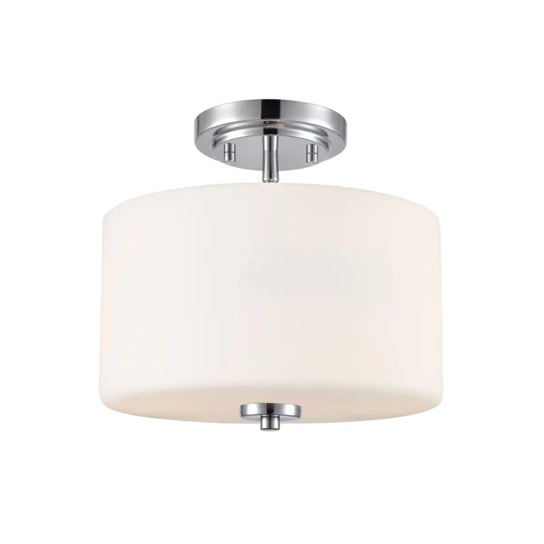 Chrome Semi-Flush Mount from the Verlana Collection