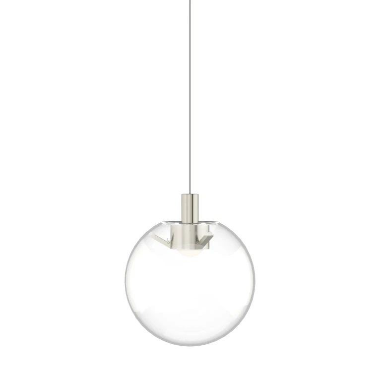 Satin Nickel LED Pendant from the Palona Collection