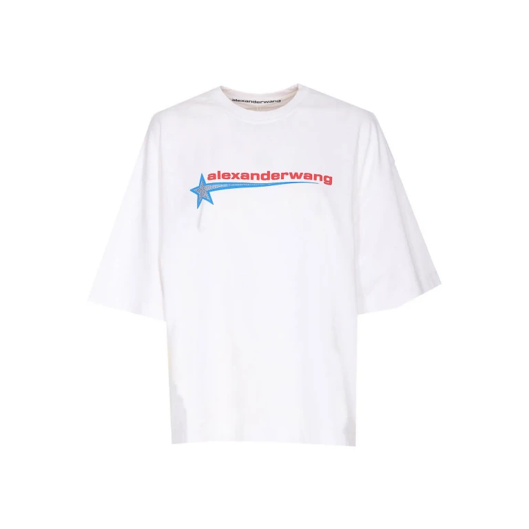 Alexander Wang Pull Col Rond - Blanc