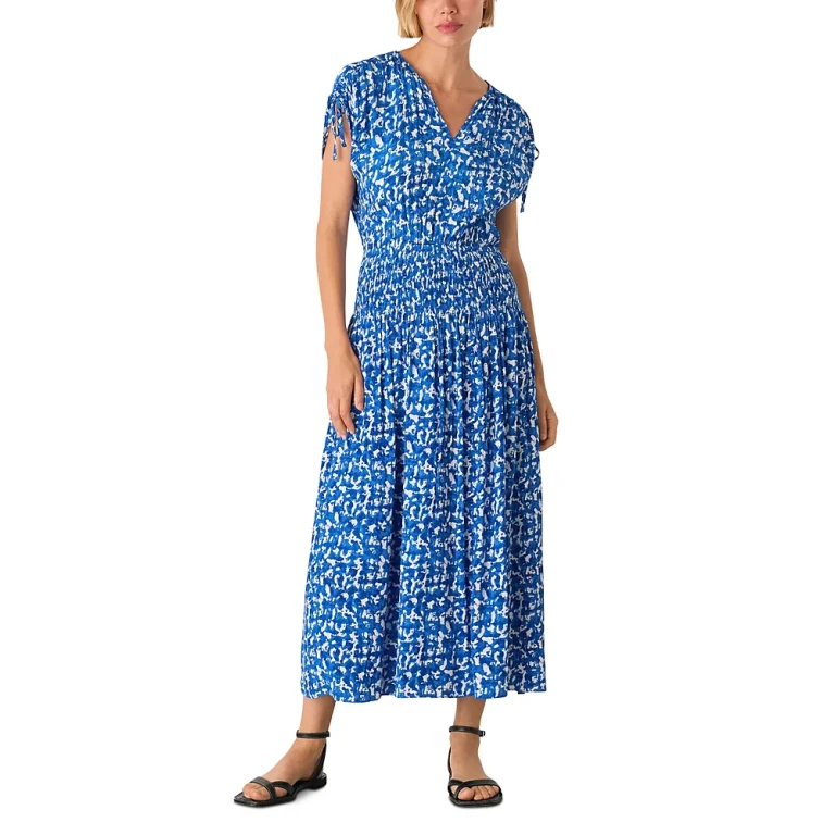 Whistles Sponge Print Midi Dress