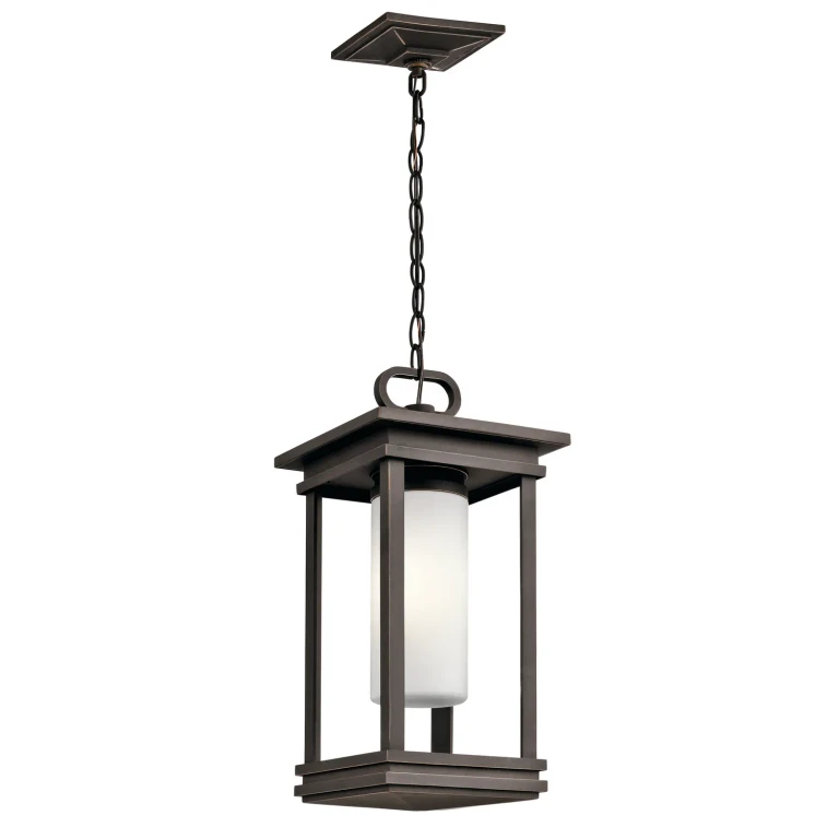 South Hope Outdoor Hanging Pendant in Rubbed Bronze