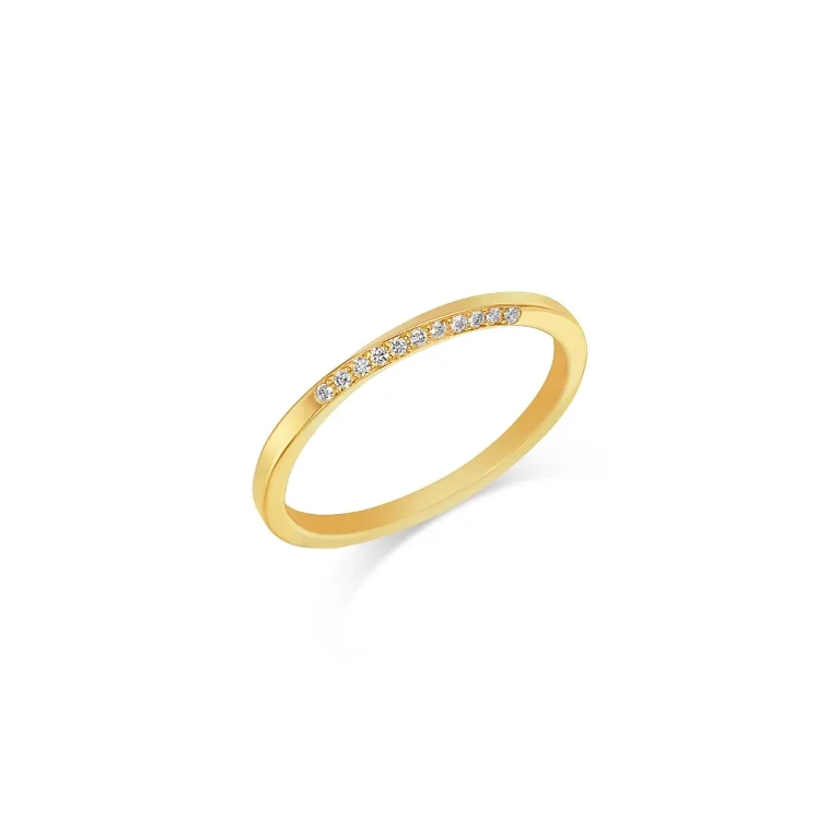 Zoe Chicco 14K Yellow Gold Pave Diamond Twist Wire Ring
