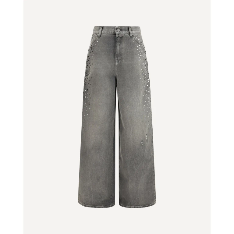 GOLDEN GOOSE Melody stud degraded Jeans Female 27