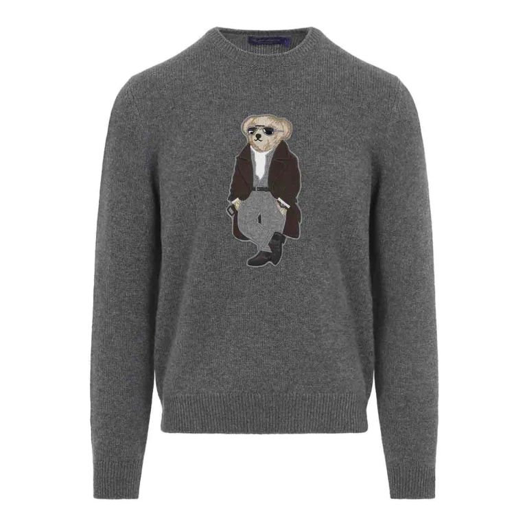 Ralph Lauren Pull Col Rond - Gris
