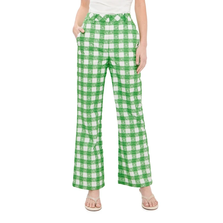 Rosie Assoulin Easy Does It Pants Grass Green 4