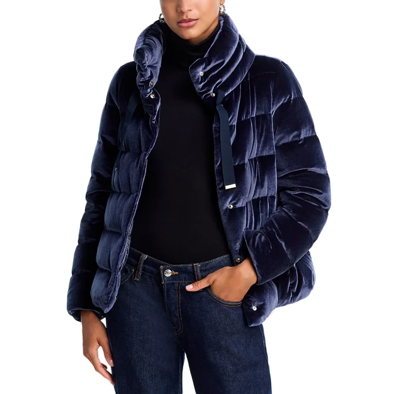 Herno Velvet Quilted Short Jacket
