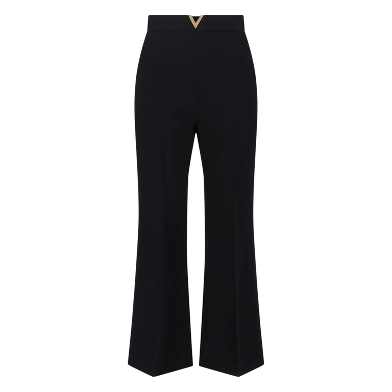 Valentino Trousers Black Virgin Wool - Women