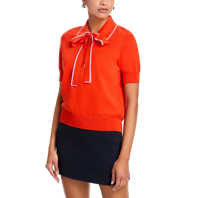 Essentiel Antwerp Tie Neck Collared Sweater