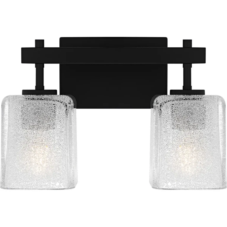 Matte Black Bathroom Vanity Light from the Brenthouse Collection