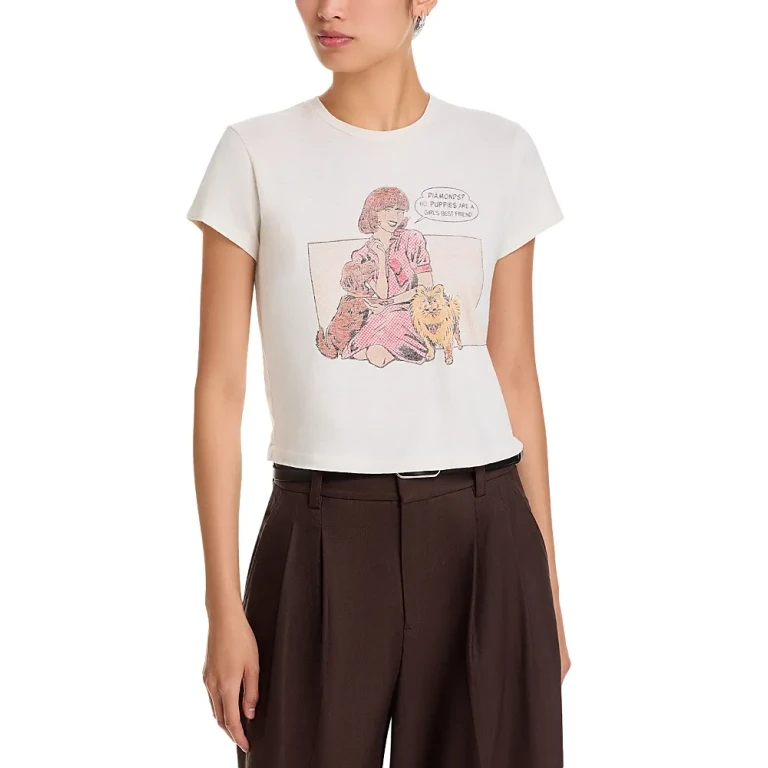 Re/Done 50s Boxy Puppies Tee