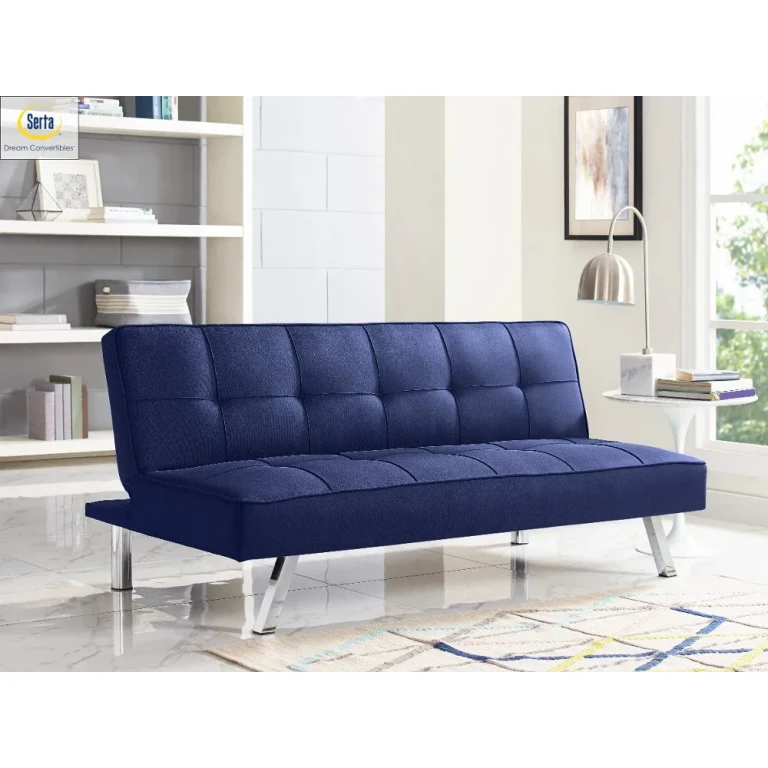Serta Carly Black Convertible Sleeper Sofa