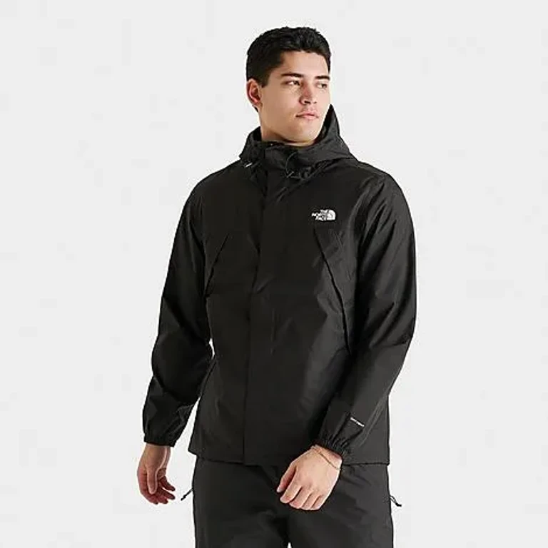 The North Face Men's Antora Waterproof Full-Zip Jacket in Shady Blue/TNF Black Size: Small