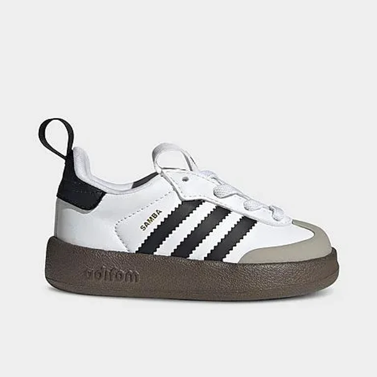 Little Kids Originals adiFOM Samba 360 Casual Shoes in White/Black/Clear Granite Size: 4.0
