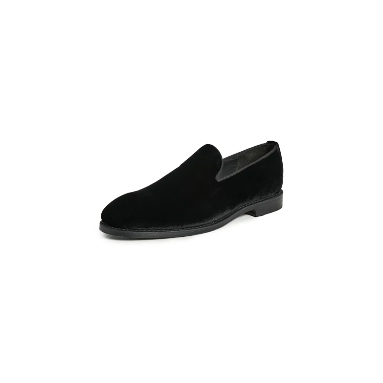 Allen Edmonds Robinson Velvet Loafers Black Velvet 10