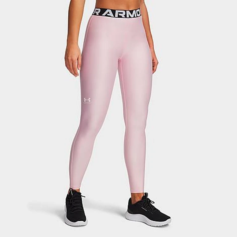 Under Armour Women's Heatgear Leggings in Prime Pink/White Size: XS