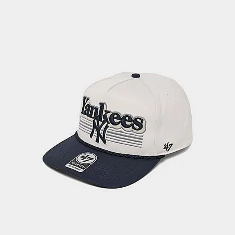 47 Brand '47 New York Yankees MLB HITCH Snapback Hat in Sandstone/Navy