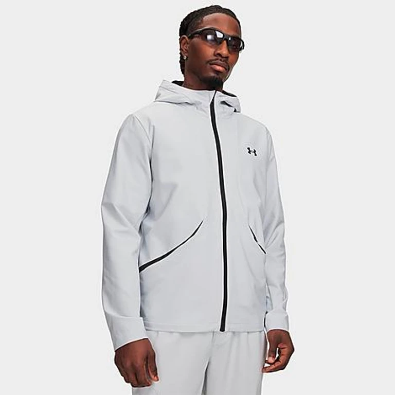 Under Armour Men's Unstoppable Full-Zip Jacket in Halo Gray/Black Size: XS